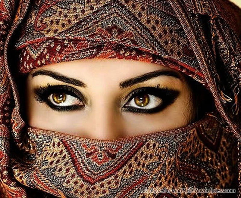 eyes, faces, arabic, bonito, beautifu, women, style, HD wallpaper