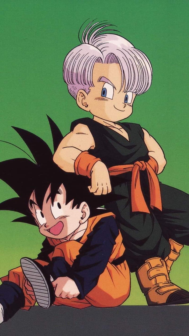 Goten and Trunks, animated draw, animated series, anime kids, dragon, dragon ball, dragon ball super, dragon ball z, legends, HD phone wallpaper