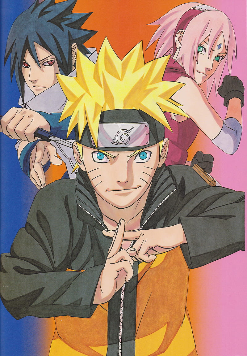 Naruto Shippuuden, Uzumaki Naruto, Masashi Kishimoto, Haruno Sakura, ninjas, HD phone wallpaper
