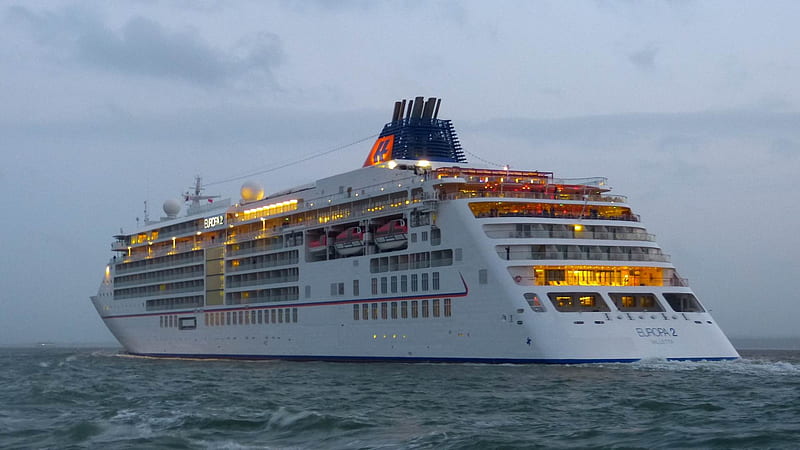 Europa 2, Ship, Sea, Cruise, HD wallpaper