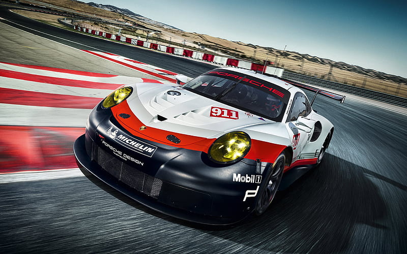 Porsche 911 RSR, 2017, racing car, tuning Porsche, HD wallpaper