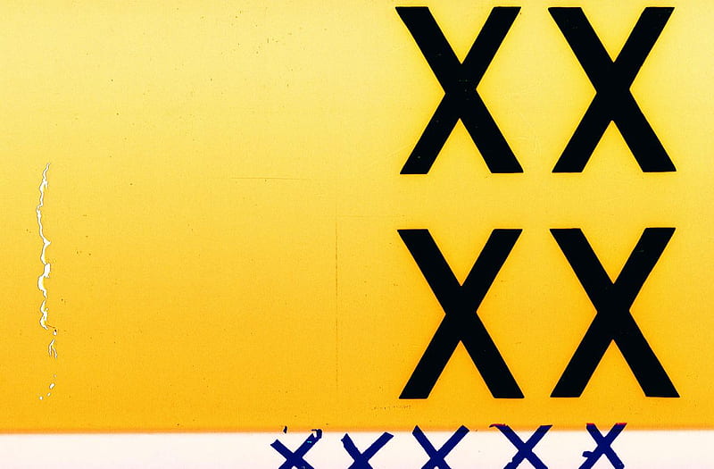 Yellow X, border, rip, yellow, faded, x, cross, kiss, HD wallpaper