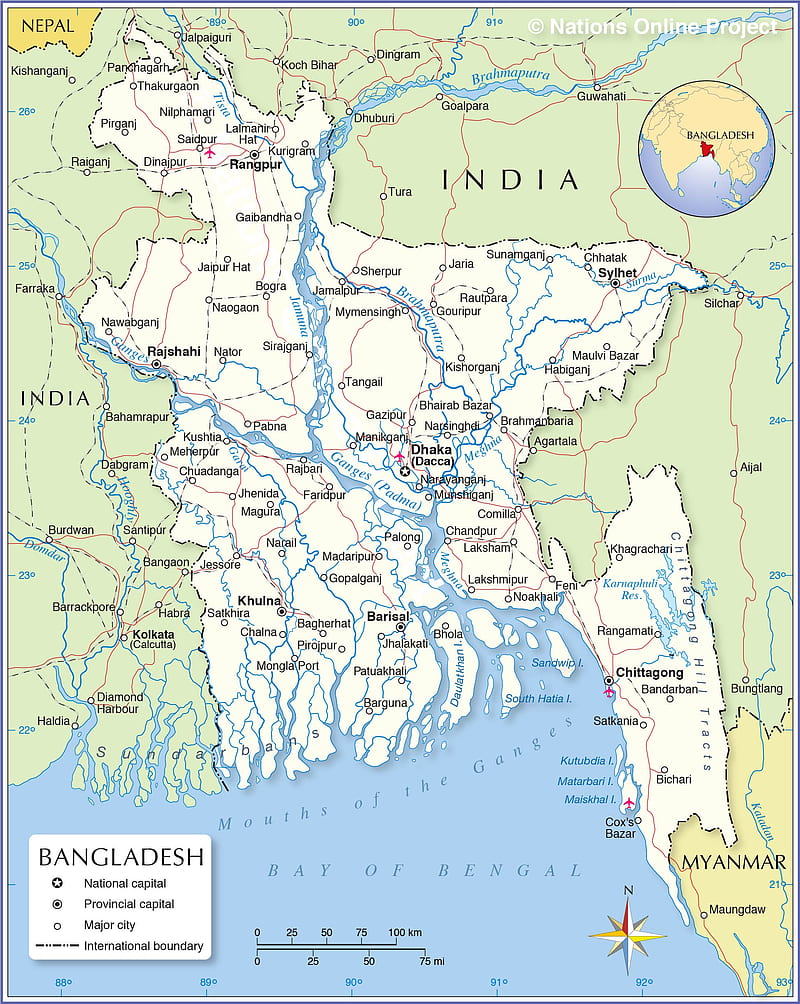 Map of Bangladesh, world, HD phone wallpaper