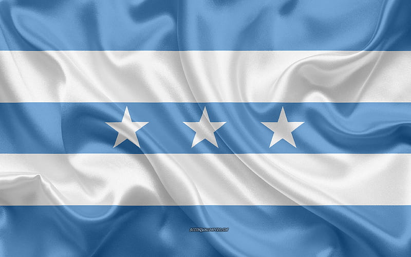 Flag of Guayas Province silk flag, Ecuadorian Province, Guayas Province, silk texture, Ecuador, Guayas Province flag, Provinces of Ecuador, HD wallpaper