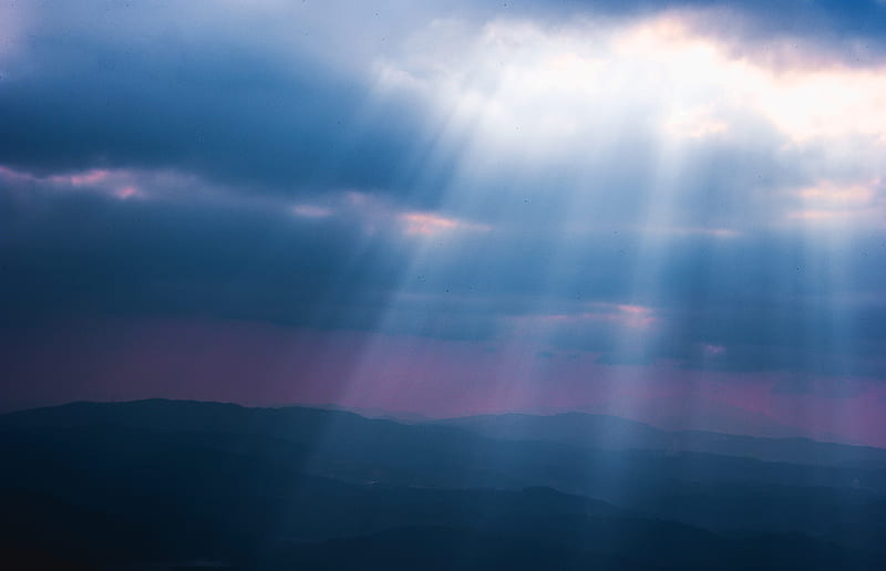 Clouds Skies Day Light Rays, clouds, lights, nature, HD wallpaper