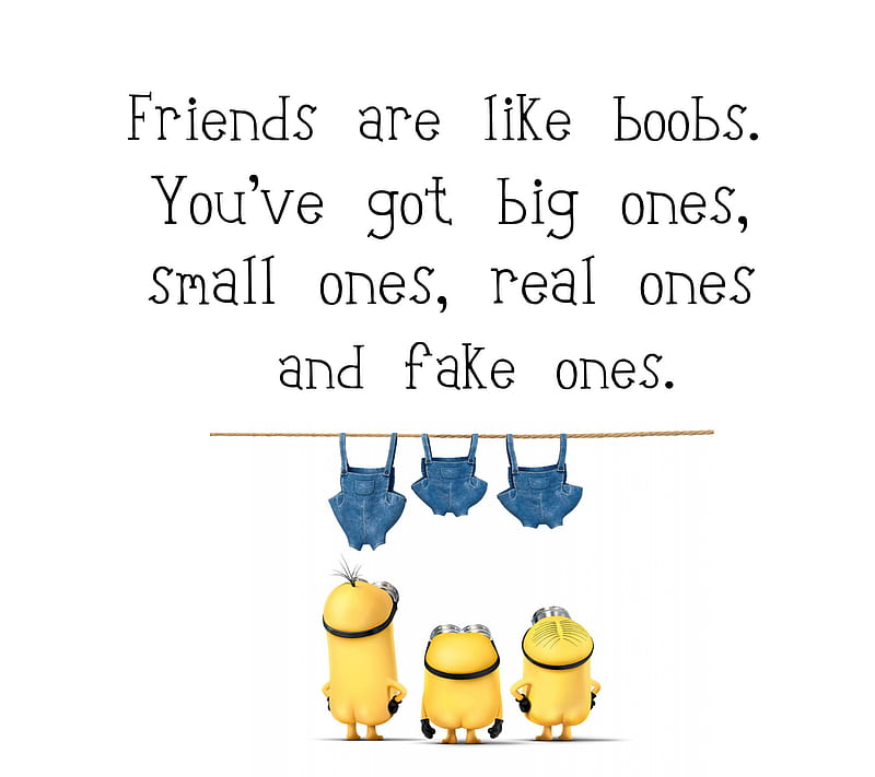 Friends, minions, quote, saying, HD wallpaper
