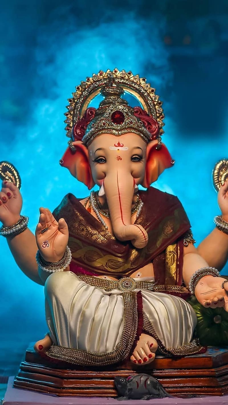 Ganesh Ji Ki Murti, ganesh ji bappa morya ganesh bhagwan ke, ganesh ji bappa morya, lord, god, HD phone wallpaper