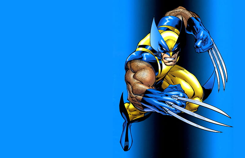 Wolverine, marvel, movie, cartoon, tv, blue, HD wallpaper | Peakpx