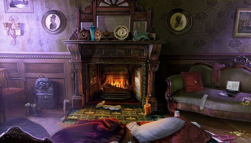 Cozy Winter Evening Fireplace Home Kid Safe Country Hd Wallpaper