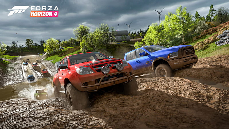 Forza Horizon 4, 2018, new simulator, new games, promo, E3 2018, Offroad, HD wallpaper