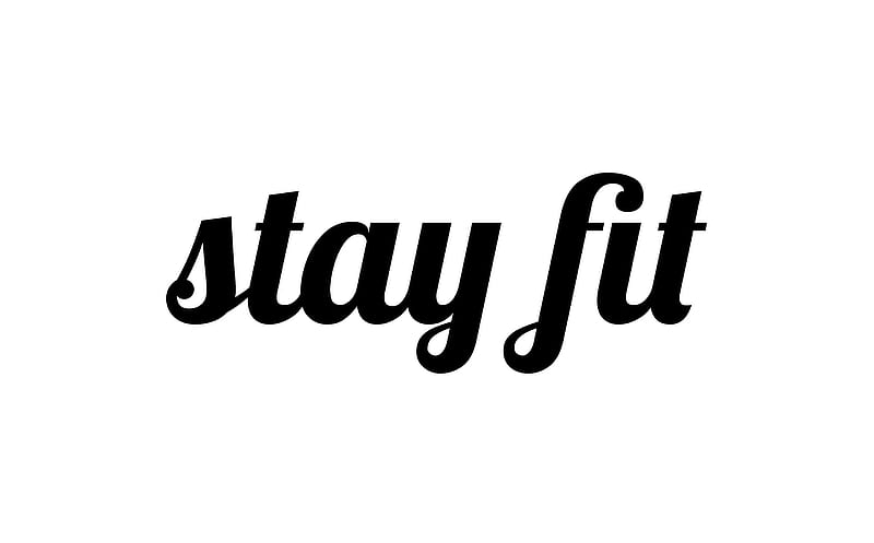 stay fit Ultra, Artistic, Typography, background, Message, task, HD wallpaper