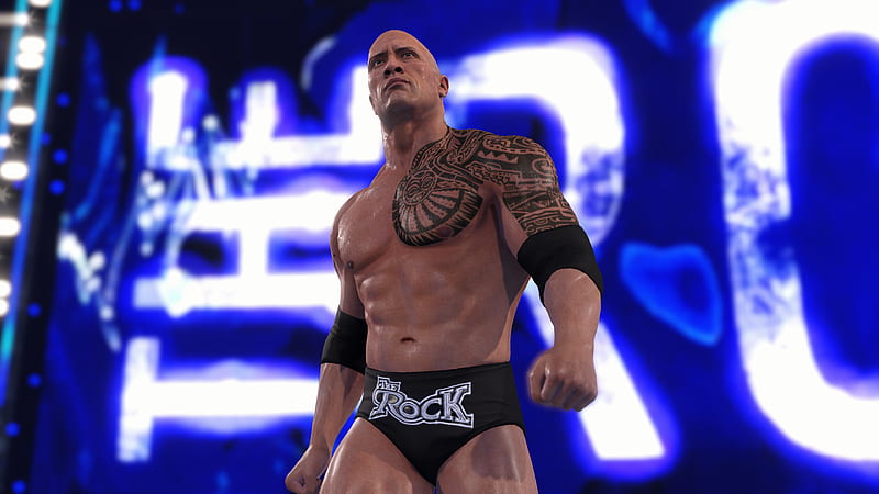 Video Game, WWE 22, Dwayne Johnson, HD wallpaper