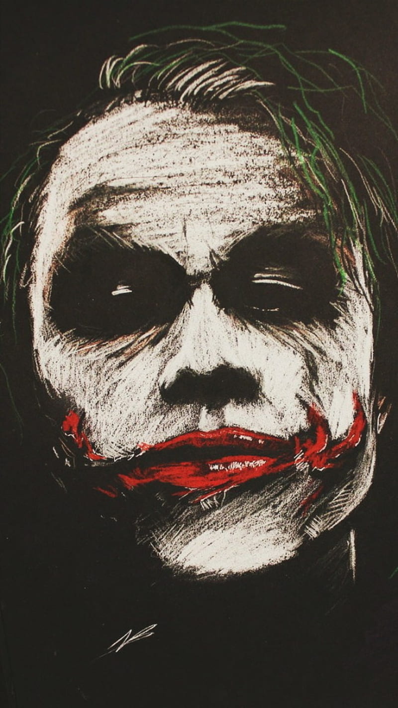 2008 Joker, batman, drawing, entertainment, green, joker, red, the ...