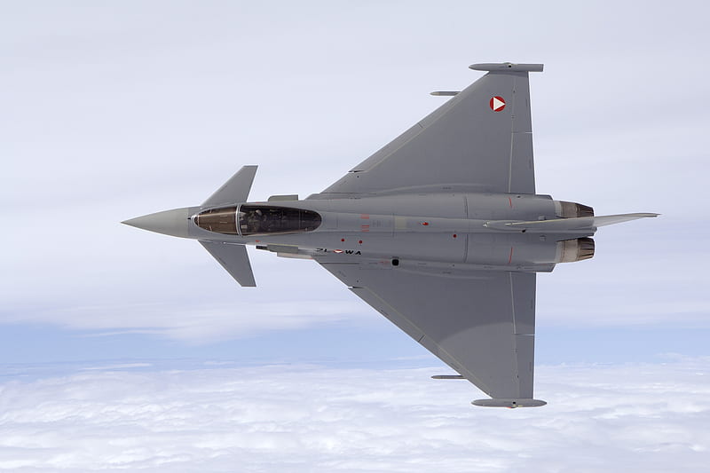 Eurofighter Typhoon, eurofighter, austrian air force, jet, jet fighter, HD wallpaper