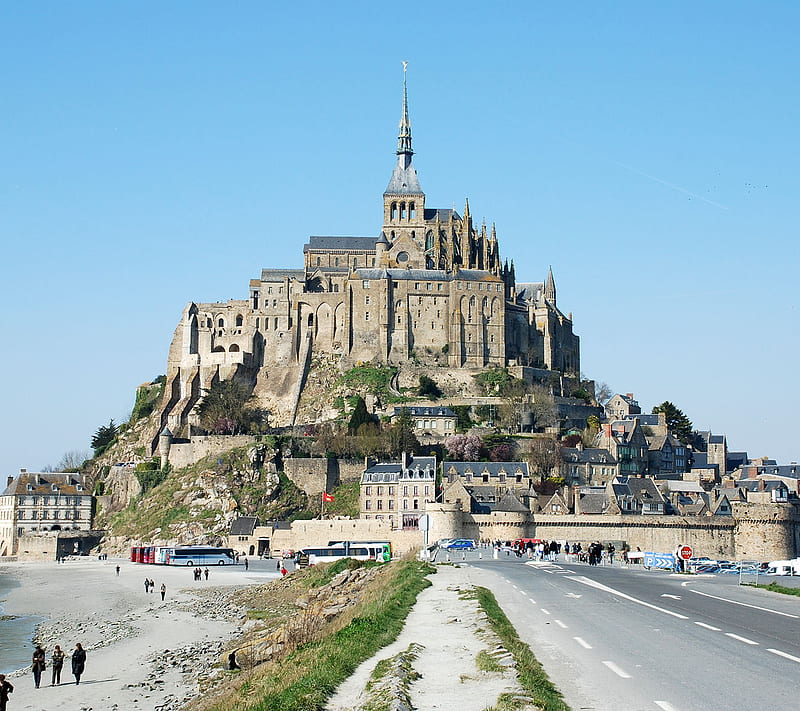 Mont Saint-Michel, france, HD wallpaper