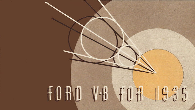 1935 Ford cover art, autos, Automobiles, Ford, 1935 Ford, vintage, HD wallpaper