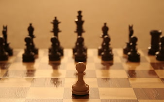 Pawn and the Queen, game, chess, entertainment, HD wallpaper