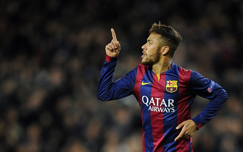 player, barcelona, neymar junior, match, football stars, goal, neymar, HD wallpaper