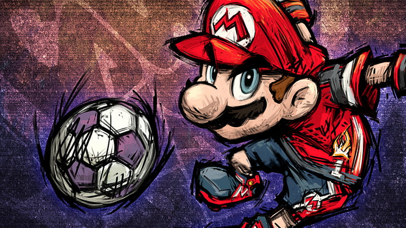 Super Mario Strikes, mario, games, artist, digital-art, HD wallpaper