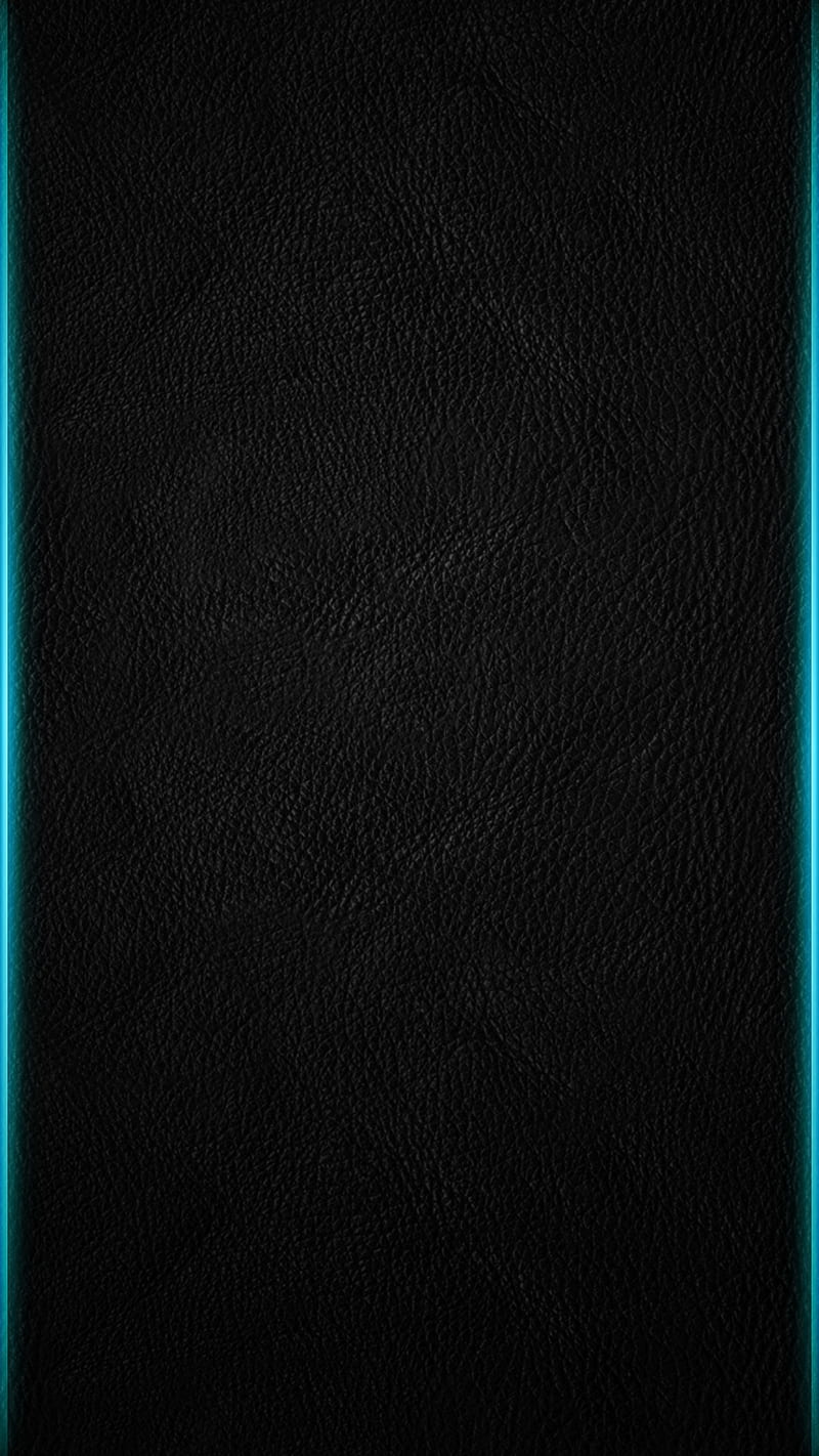 Abstract, beauty background, black, blue, edge, leather, neon, s7, HD phone wallpaper