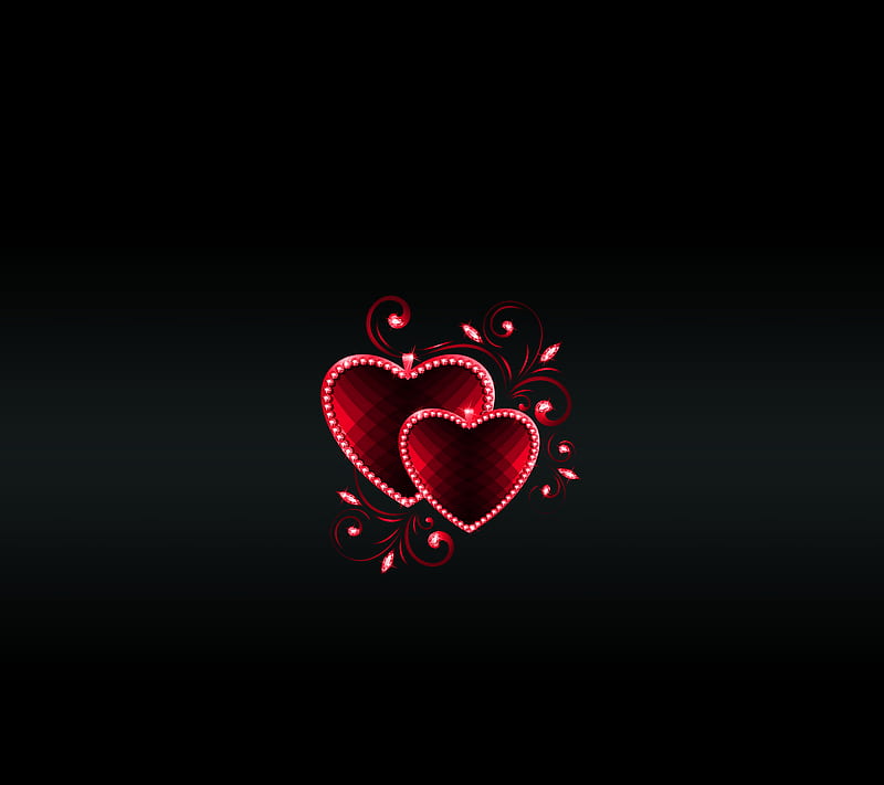 red heart, art, desenho, flirt, love, new, nice, romantic, HD wallpaper