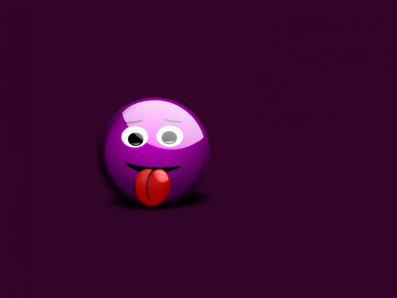 naughty smiley, purple, abstract, smiley, HD wallpaper naughty smiley, purple, abstract, smiley, HD wallpaper