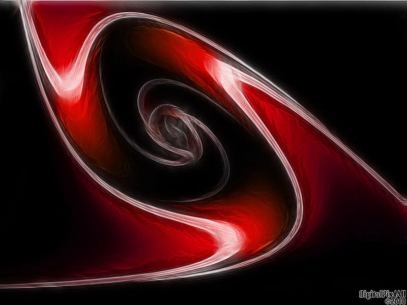 Draining, black, red, abstract, 3d and cg, HD wallpaper