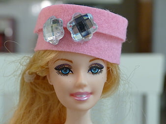 doll with pink eyes