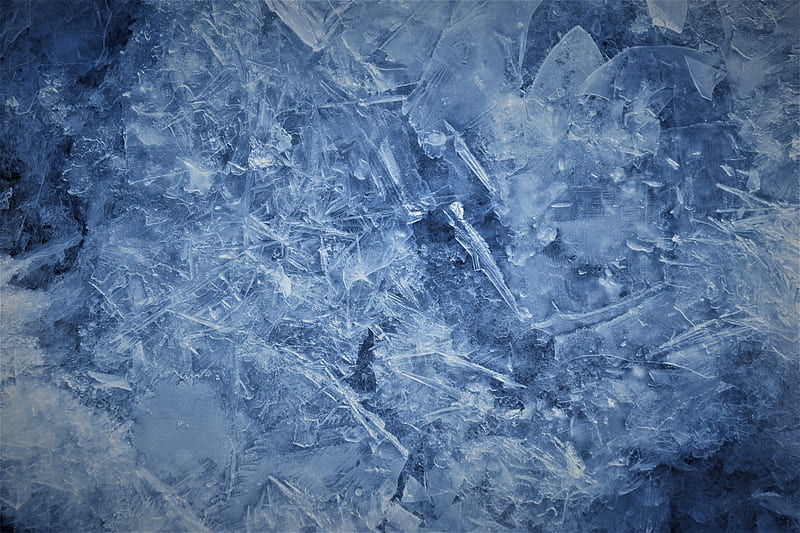 ice, shards, macro, texture, HD wallpaper