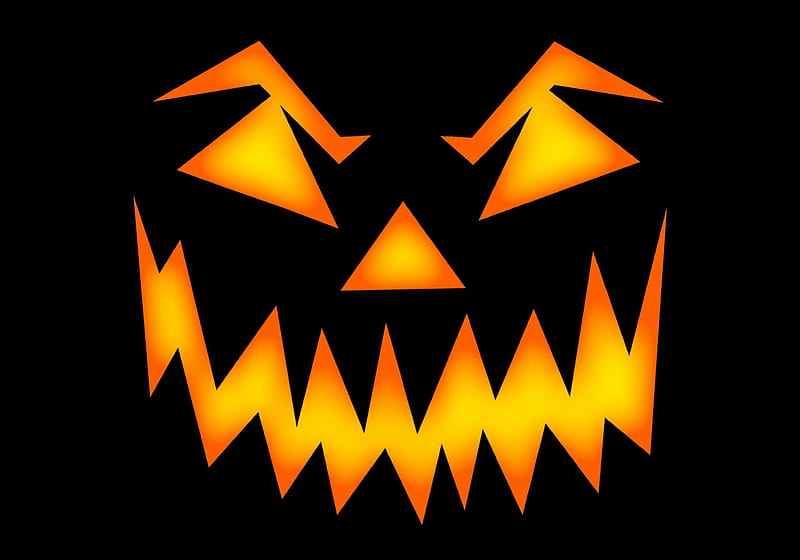 SCARY HALLOWEEN FACE, holiday, orange, halloween, scary, face, HD ...