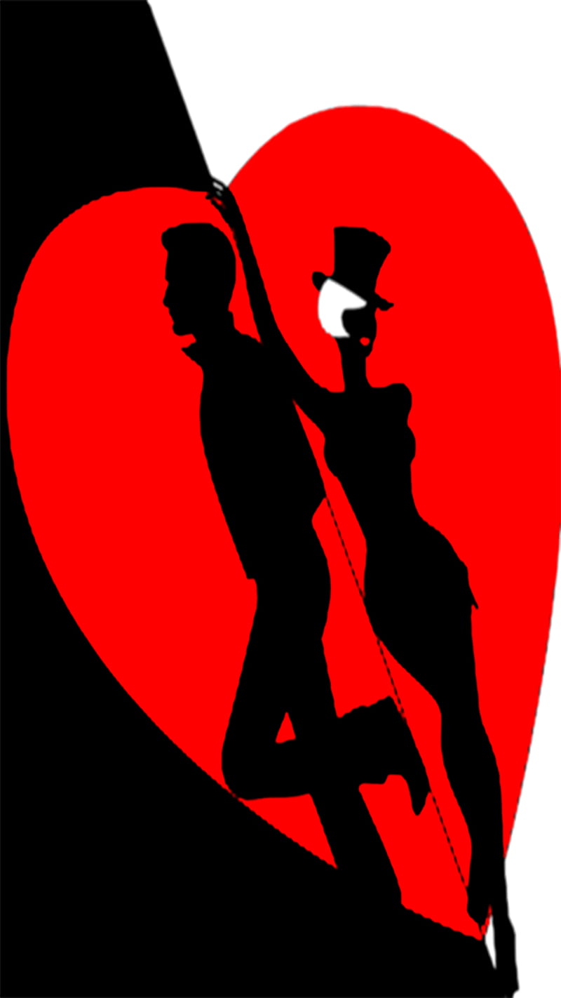 about Love 3, contrast, couple, heart, love, red, silhouettes, symbol, HD phone wallpaper