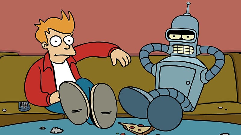 Robot, Sci Fi, Futurama, Tv Show, Bender (Futurama), Fry (Futurama), HD wallpaper