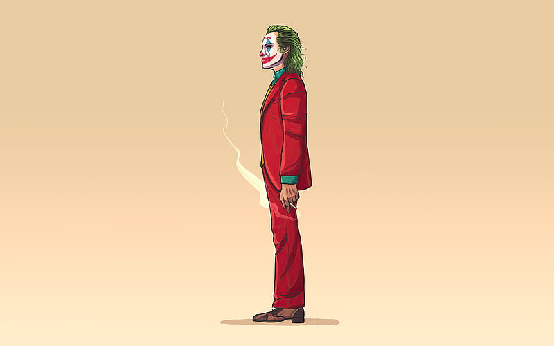 Joker minimalism, anime, art, batman, cartoon, drawing, mini, movie,  suicide squad, HD wallpaper | Peakpx