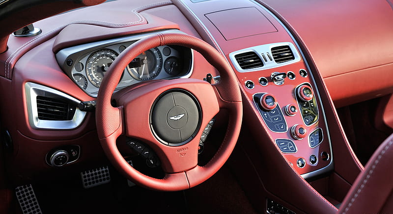 2014 Aston Martin Vanquish Volante Skyfall Silver - Interior , car, HD wallpaper