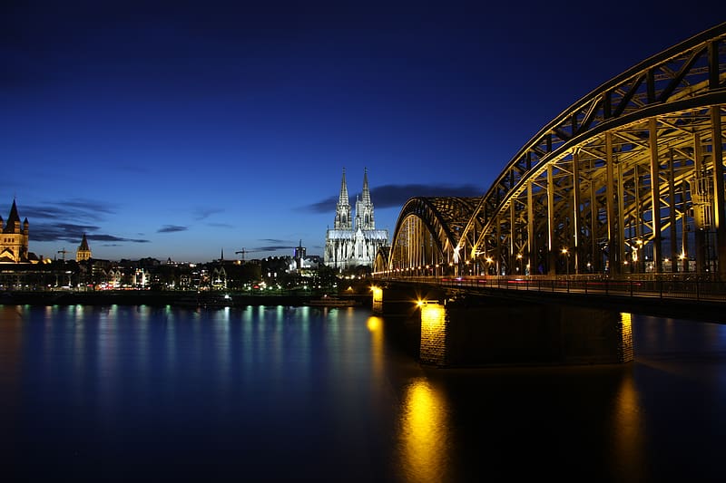 Bridges, Bridge, Germany, Cologne, , Hohenzollern Bridge, HD wallpaper