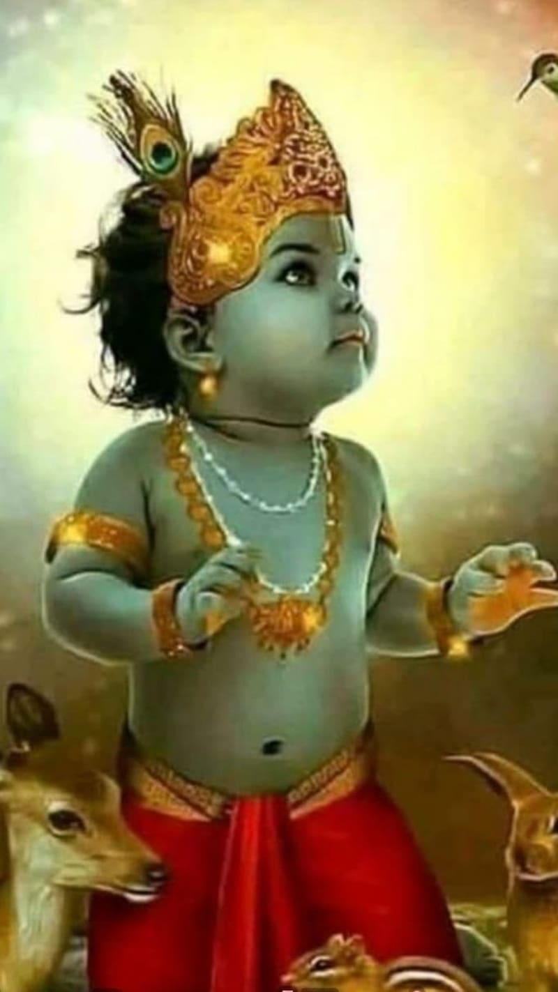 Baby Krishna , god baby krishna, god, lord, baby krishna, HD phone wallpaper