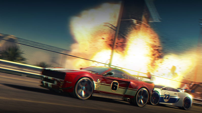Fire Race, split second, racing, game, adventure, 2010, speed, car, fast, HD wallpaper