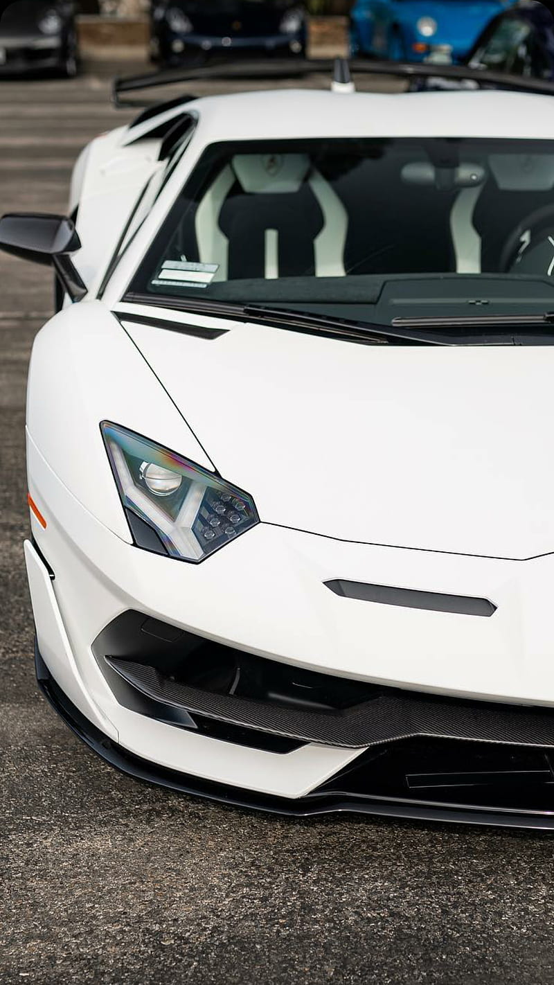 White Aventador SVJ, lamborghini, aventador, white, car, supercar, sports,  america, HD phone wallpaper | Peakpx