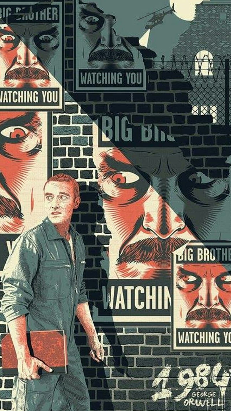 Brother Waching You, 1984, big, brother, george, orwell, waching, , you, HD phone wallpaper