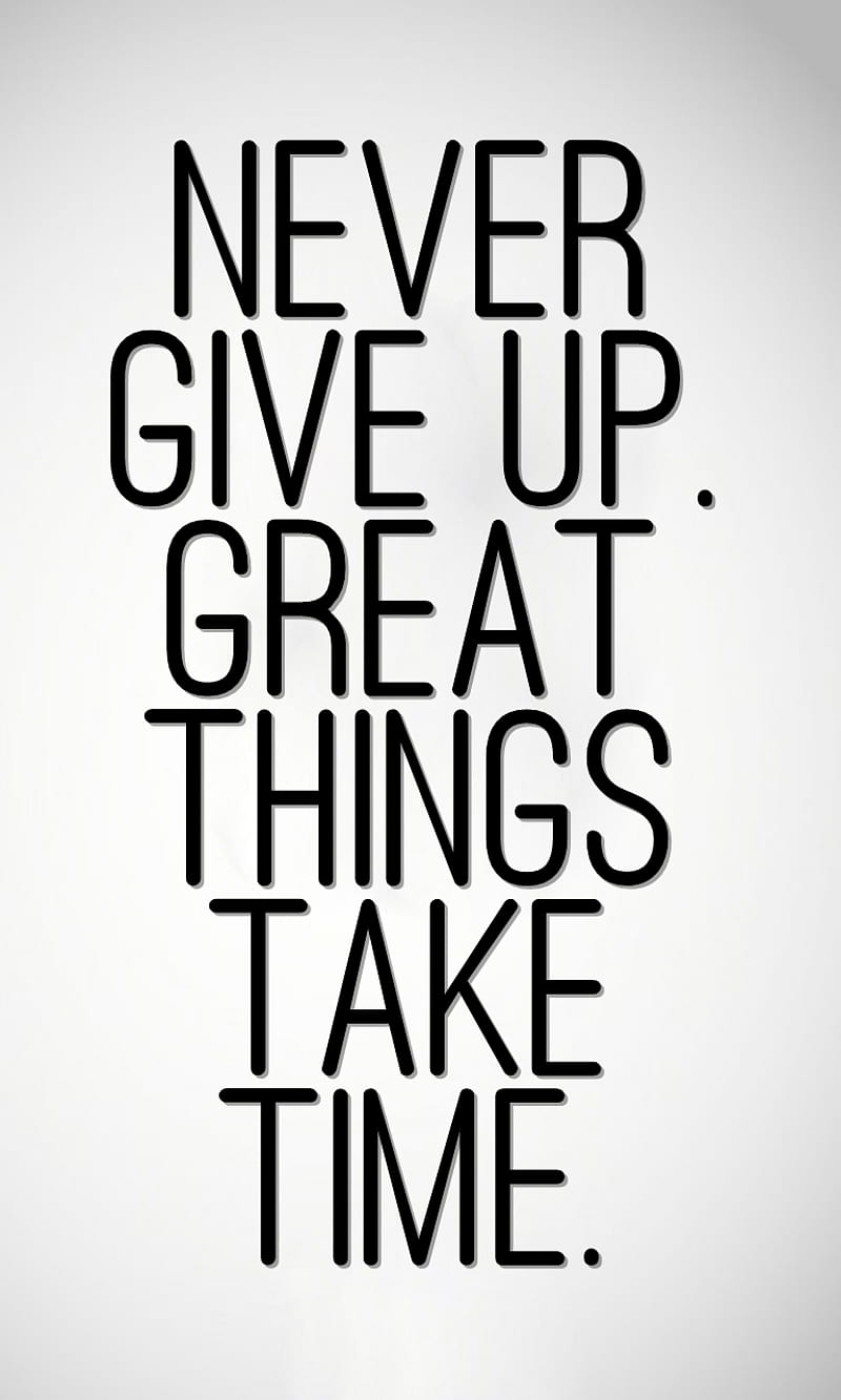 never give up, cool, give, great, life, never, new, quote, saying, sign, up, HD phone wallpaper