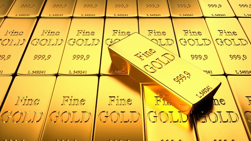Solid Gold, gold bars, gold, gold bullion, HD wallpaper