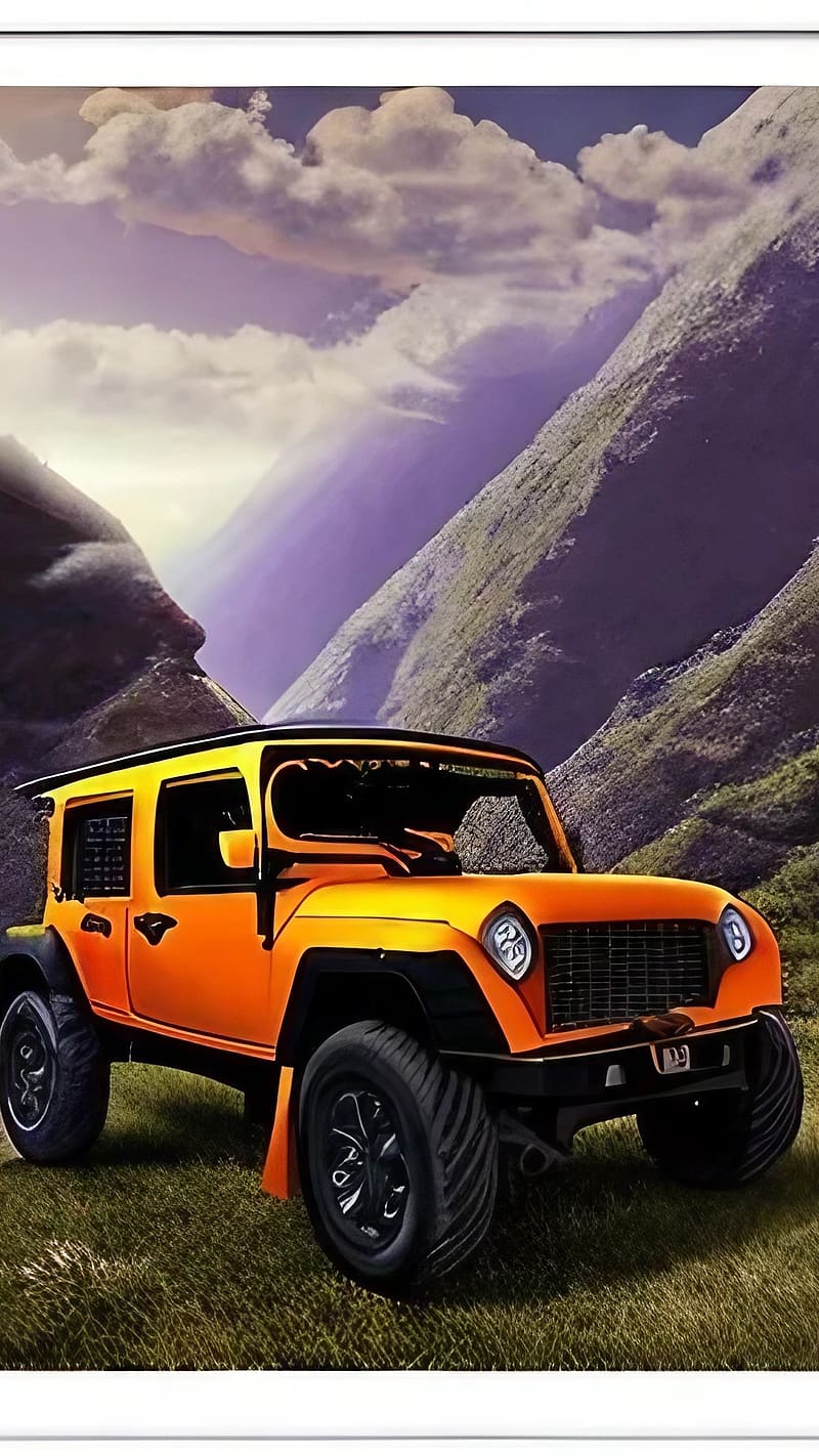 Mahindra Thar Car, Black Thar Frontview, black car, HD phone wallpaper |  Peakpx