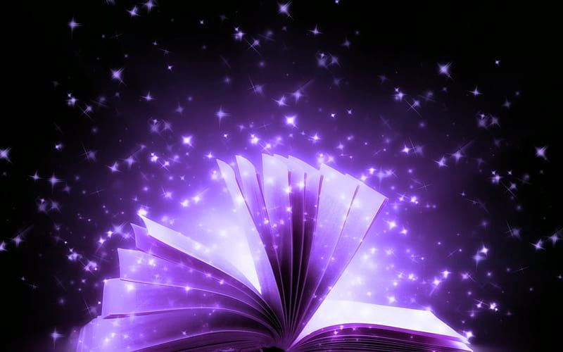 The Book of Spells, book, art, magic, fantasy, HD wallpaper