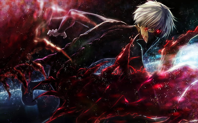 Ken Kaneki, artwork, Tokyo Ghoul characters, manga, protagonist, Tokyo Ghoul,  HD wallpaper