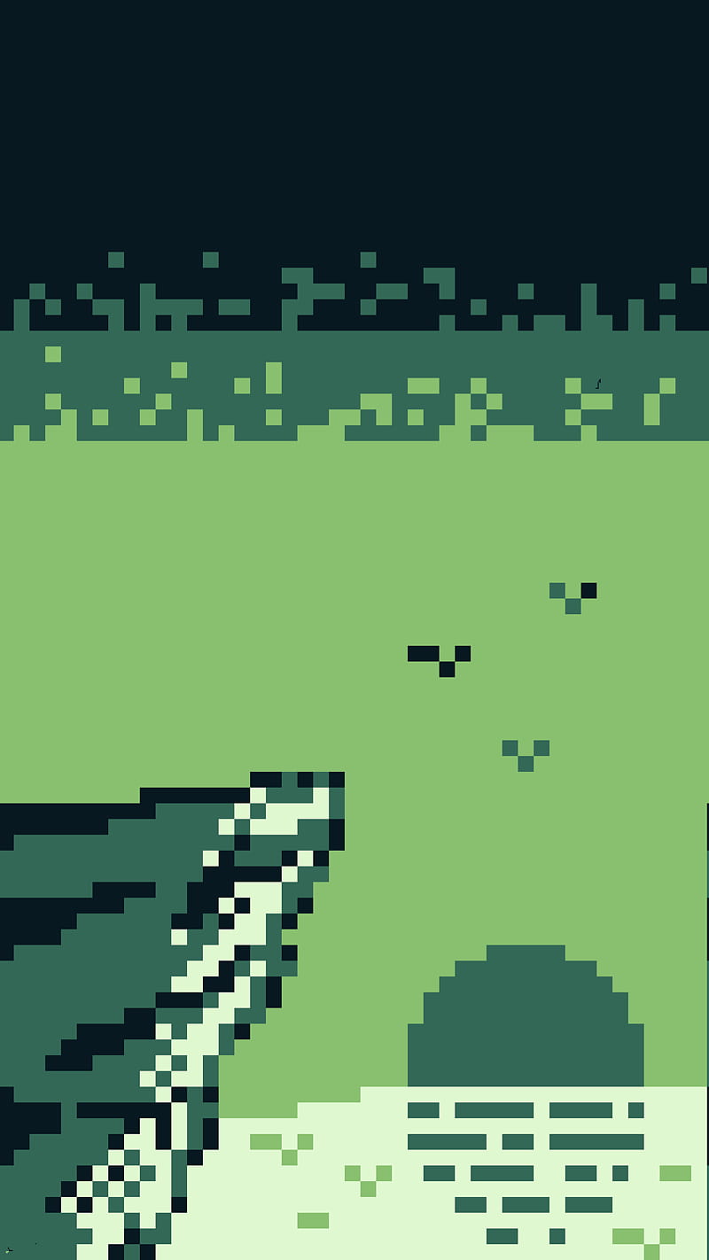 Cliff, background, green, ocean, old game, pixel art, sea, sun set, HD  phone wallpaper | Peakpx