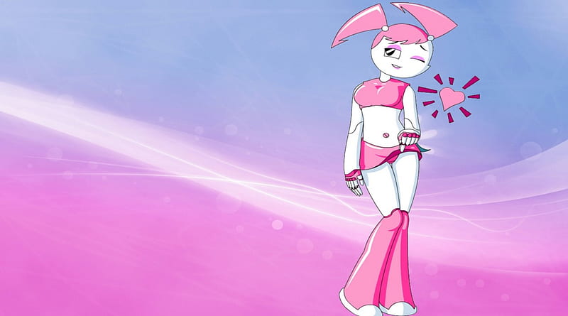 Pink Jenny, cute, TV Series, Cartoons, My Life as a Teenage Robot, Nickelodeon, Jenny Wakeman, HD wallpaper