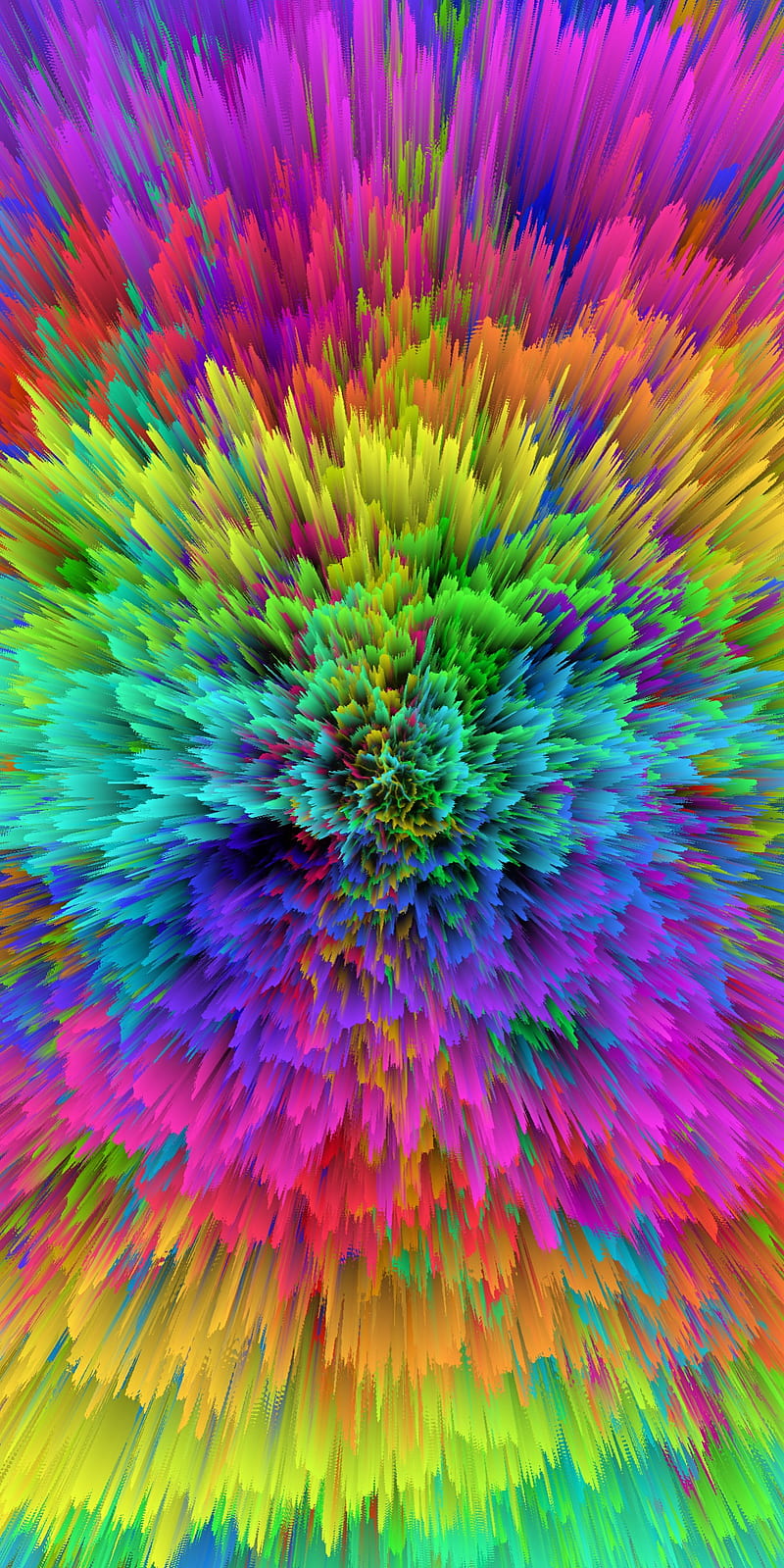 Glowsplosion, color, explosion, HD phone wallpaper