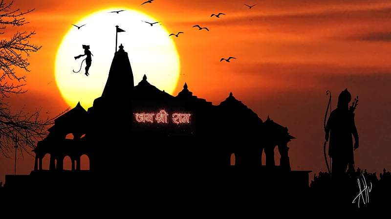 Ram mandir, bhagwan ram, god, hanuman ji, jai shree ram, shri ram, HD  wallpaper | Peakpx