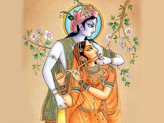 Krishna & Radha  Krishna radha, Hare krishna, Radha krishna art