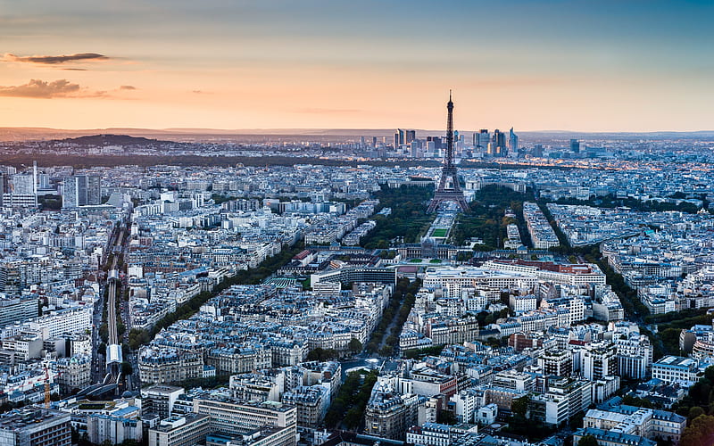 Cities, Paris, Building, City, Cityscape, Eiffel Tower, France, Horizon, HD wallpaper